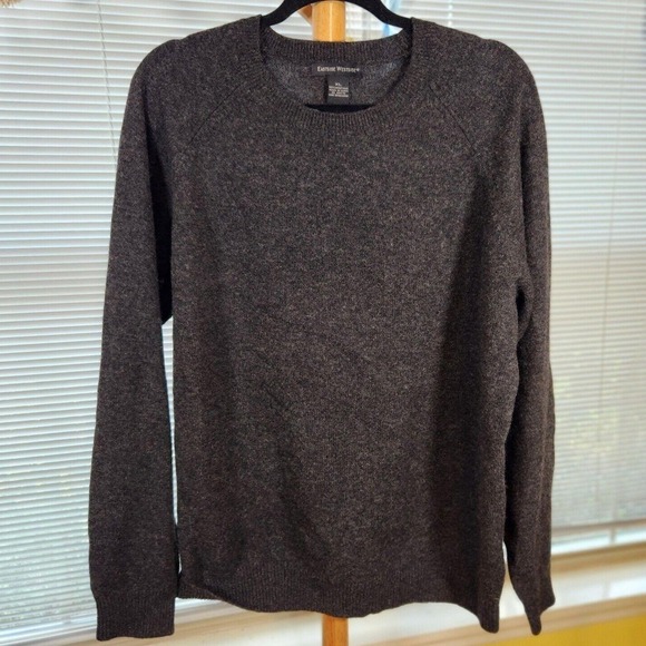 Vintage 90s Eastside Westside XL $198 Gray Marble 100% Lambswool Sweater - Picture 2 of 10